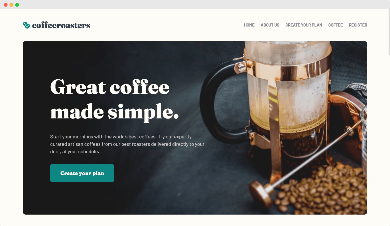 Coffee Roasters Site